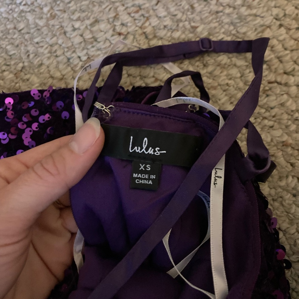Lulus Extra Electrifying Purple Sequin Bodycon Mi… - image 2